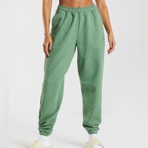Gymshark Green Sweatpants 2X Oversized Lounge Joggers Comfy Athleisure